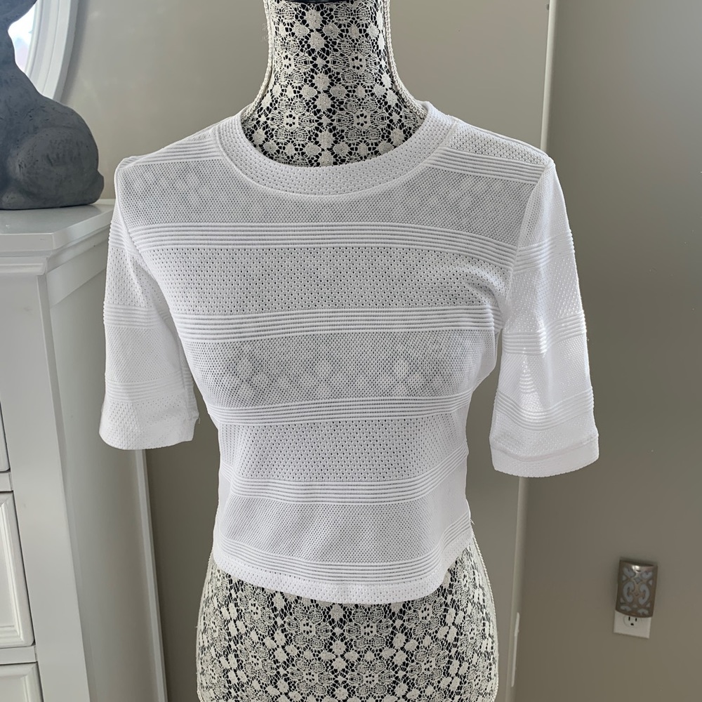 Guess Sheer Sporty Crop Top